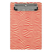 Gestreifter Hintergrund Mini Klemmbrett (Vorderseite)
