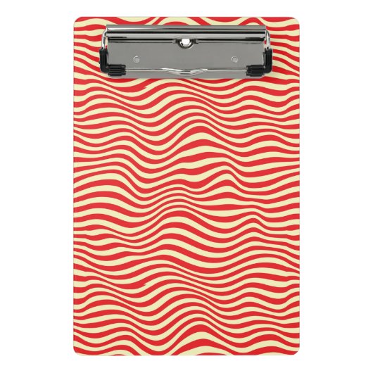 Gestreifter Hintergrund Mini Klemmbrett (Vorderseite)