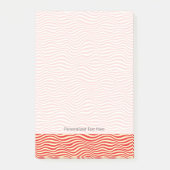 Gestreifter Hintergrund Post-it Klebezettel (Vorderseite)