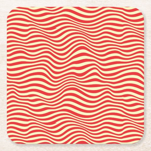 Gestreifter Hintergrund Rechteckiger Pappuntersetzer (Vorderseite)