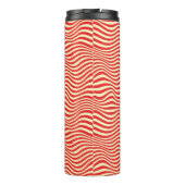 Gestreifter Hintergrund Thermosbecher (Rückseite)