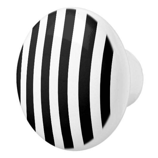 Gestreifter Keramik-Schwarzweiss-Griff Keramikknauf (Rechts)
