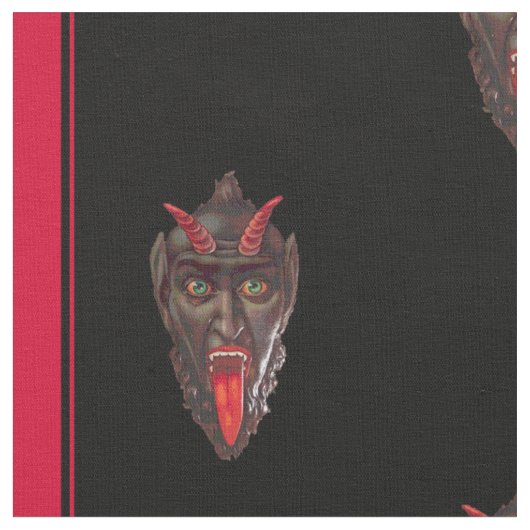 Gestreifter Krampus Stoff (Nahaufnahme)