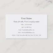 Gestreifter Land-Bauer des Bauernhoffeldes, der Visitenkarte (Rückseite)