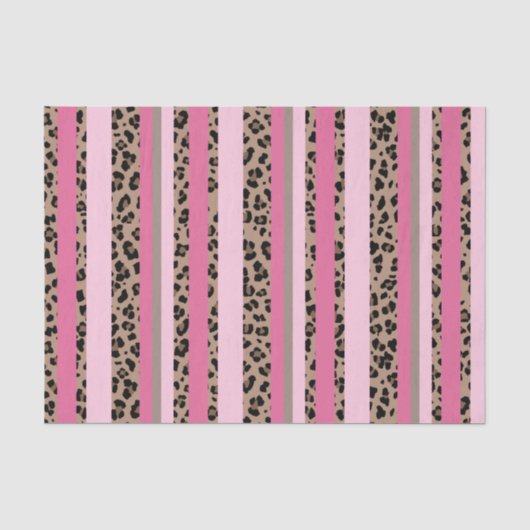 Gestreifter Leopard und Rosa Seidenpapier (Vorderseite)