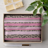 Gestreifter Leopard und Rosa Seidenpapier (Geschenk)