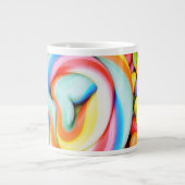 Gestreifter Lutscher und mehrfarbige Smarties Jumbo-Tasse (Vorderseite)