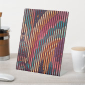 Gestreifter Märchen-Podestdisplay – Anpassbar Sockelschild (In SItu)