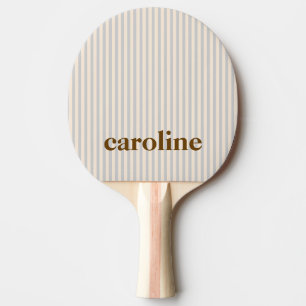 Gestreifter Name Ästhetischer Minimalist Preppy Ne Tischtennis Schläger