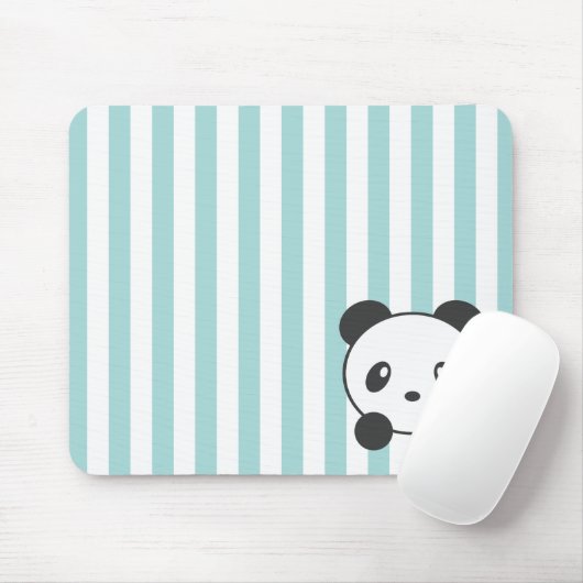 Gestreifter Panda Mousepad (Mit Mouse)