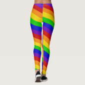 Gestreifter Regenbogen färbt Leggings STOLZ bunten (Rückseite)