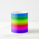 Gestreifter Regenbogen Kaffeetasse (Mittel)