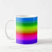 Gestreifter Regenbogen Kaffeetasse (Links)