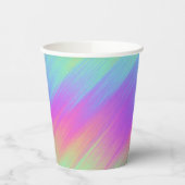 gestreifter Regenbogen-Mix: Pappbecher (Links)