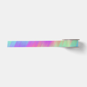 gestreifter Regenbogen-Mix: Satinband