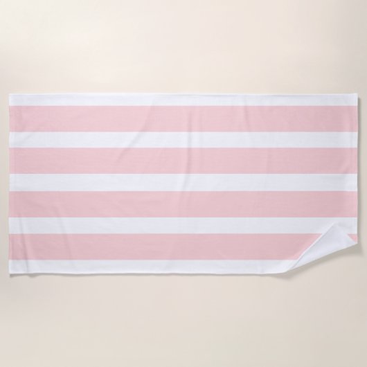 Gestreifter rosa Strandtuch (Vorderseite)