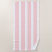 Gestreifter rosa Strandtuch (Vorderseite)
