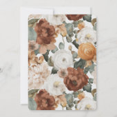 Gestreifter Schokoladenbrauner Espresso Save-the-D Einladung (Rückseite)