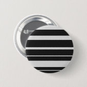 Gestreifter Schwarzweiss-Knopf Button (Vorne & Hinten)