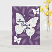 Gestreifter Schwester Schmetterling Tag Karte (Gelbe Blume)