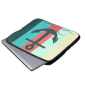 Gestreifter Seefahrer Laptopschutzhülle (Vorne Knopf)