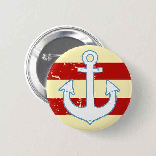 gestreifter Segelanker Button (Vorne & Hinten)