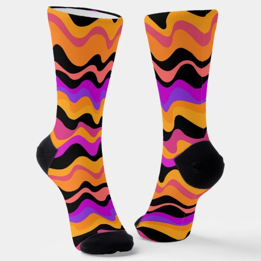 Gestreifter Socken (Gewinkelt)