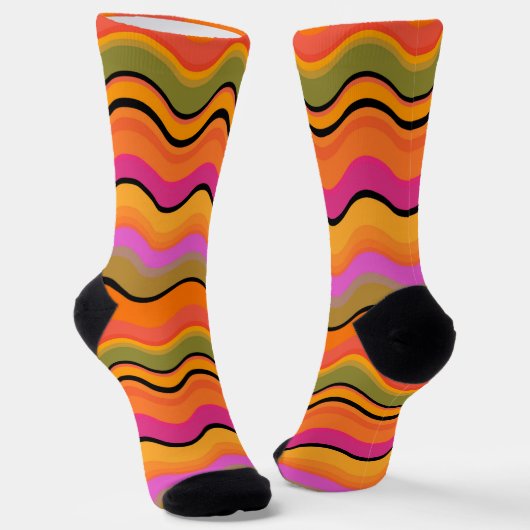 Gestreifter Socken (Gewinkelt)