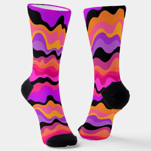 Gestreifter Socken (Gewinkelt)