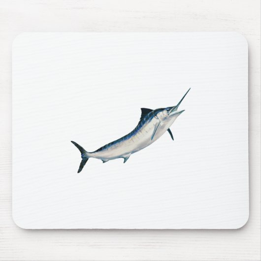 Gestreifter Speerfisch Mousepad (Vorne)