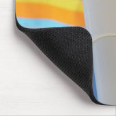 Gestreifter Strandschirm Mousepad (Ecke)