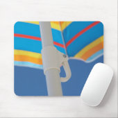 Gestreifter Strandschirm Mousepad (Mit Mouse)