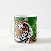 Gestreifter Tiger Kaffeetasse (Vorderseite Links)