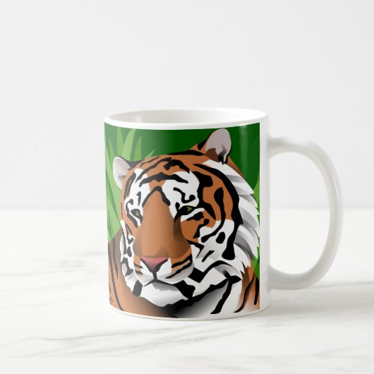 Gestreifter Tiger Kaffeetasse (Rechts)