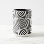 Gestreifter Torus. Optische Täuschung der endlosen Tasse (Zentrum)