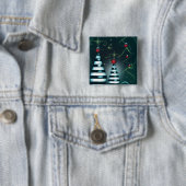 Gestreifter Weihnachtsbaum-Flitter Button (Beispiel)