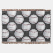 Gestreiftes Baseballmuster Decke (Vorderseite)