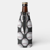 Gestreiftes Baseballmuster Flaschenkühler (Flasche Rückseite)