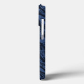 Gestreiftes Blau Camo Case-Mate iPhone Hülle (Rückseite / Links)