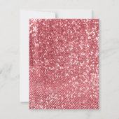 Gestreiftes Cerise Heart Shaped Foto Valentinstag Mitteilungskarte (Rückseite)