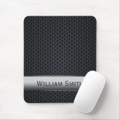 Gestreiftes dunkles Stahlmetall Mousepad (Mit Mouse)