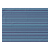 Gestreiftes einfaches Muster Retro Blau Tischdecke (Vorderseite (Horizontal))