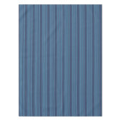 Gestreiftes einfaches Muster Retro Blau Tischdecke (Vorderseite)