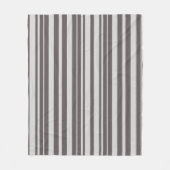 Gestreiftes Elegant Gray Fleecedecke (Vorderseite)