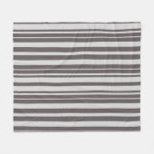 Gestreiftes Elegant Gray Fleecedecke (Vorderseite (Horizontal))