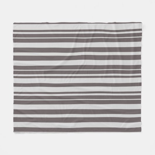 Gestreiftes Elegant Gray Fleecedecke (Vorderseite (Horizontal))