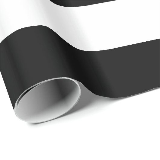 Gestreiftes Geschenk-Schwarzweiss-Packpapier Geschenkpapier (Rolleneckpunkt)