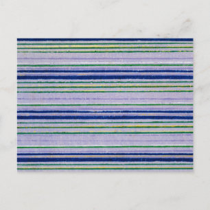 Gestreiftes japanisches Holzschnitt-Textil Postkarte
