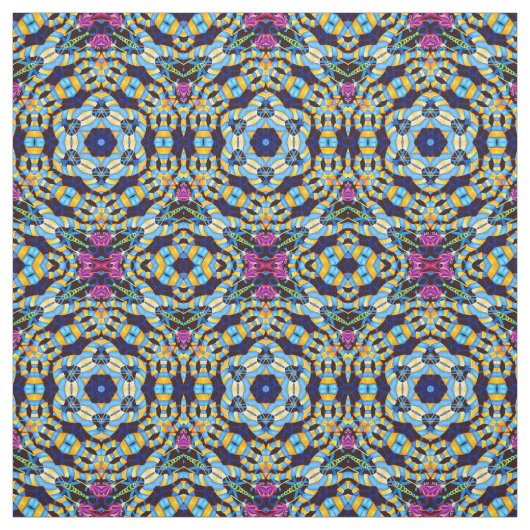 Gestreiftes Kaleidoskop Stoff (Muster)