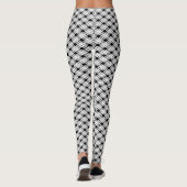 Gestreiftes kariertes Muster Leggings (Rückseite)